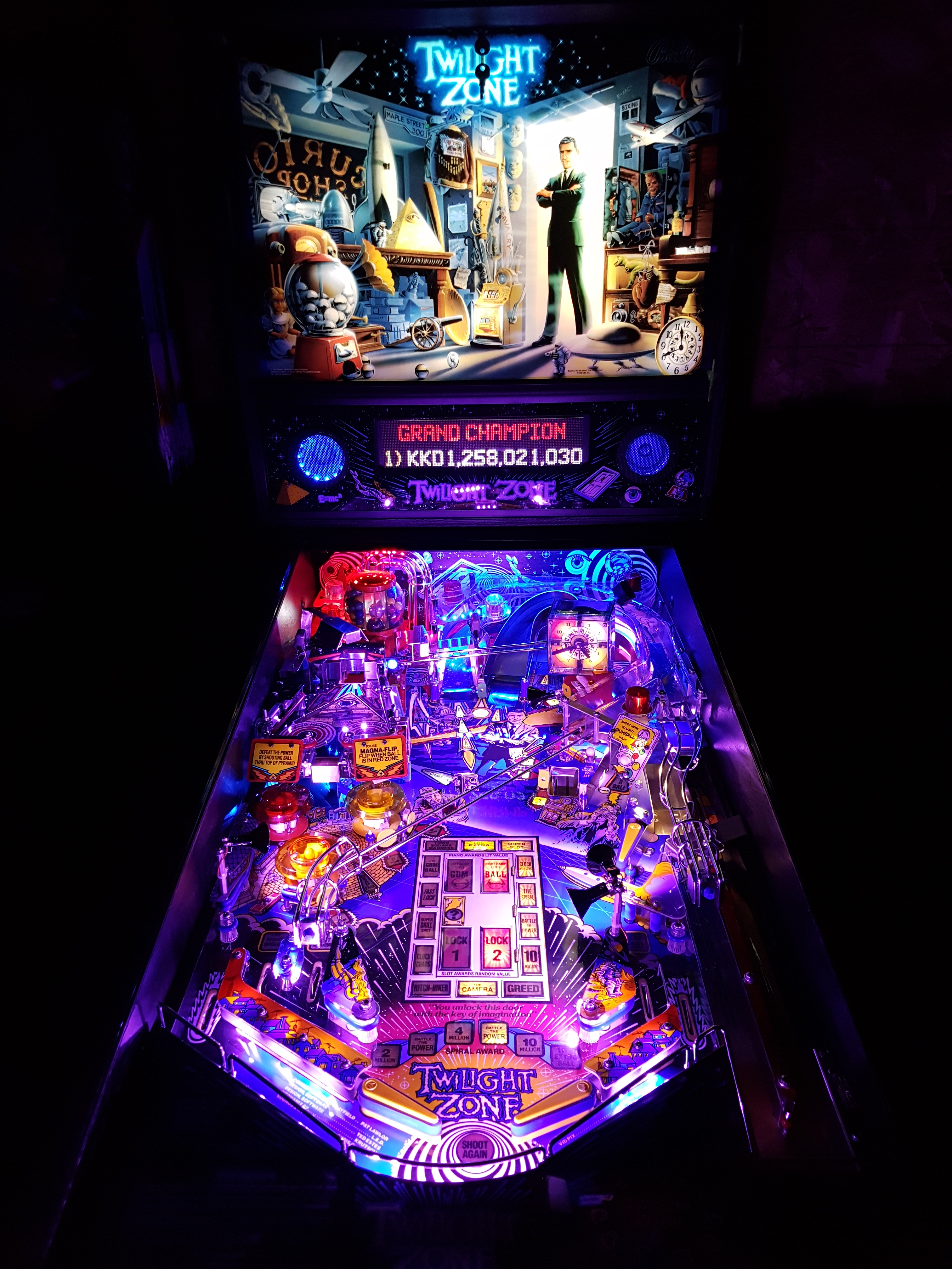 Twilight Zone Pinball Interactive Blue Light Wire Mod 