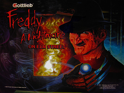 Freddy A Nightmare On Elm Street Pinball FLYER Halloween 