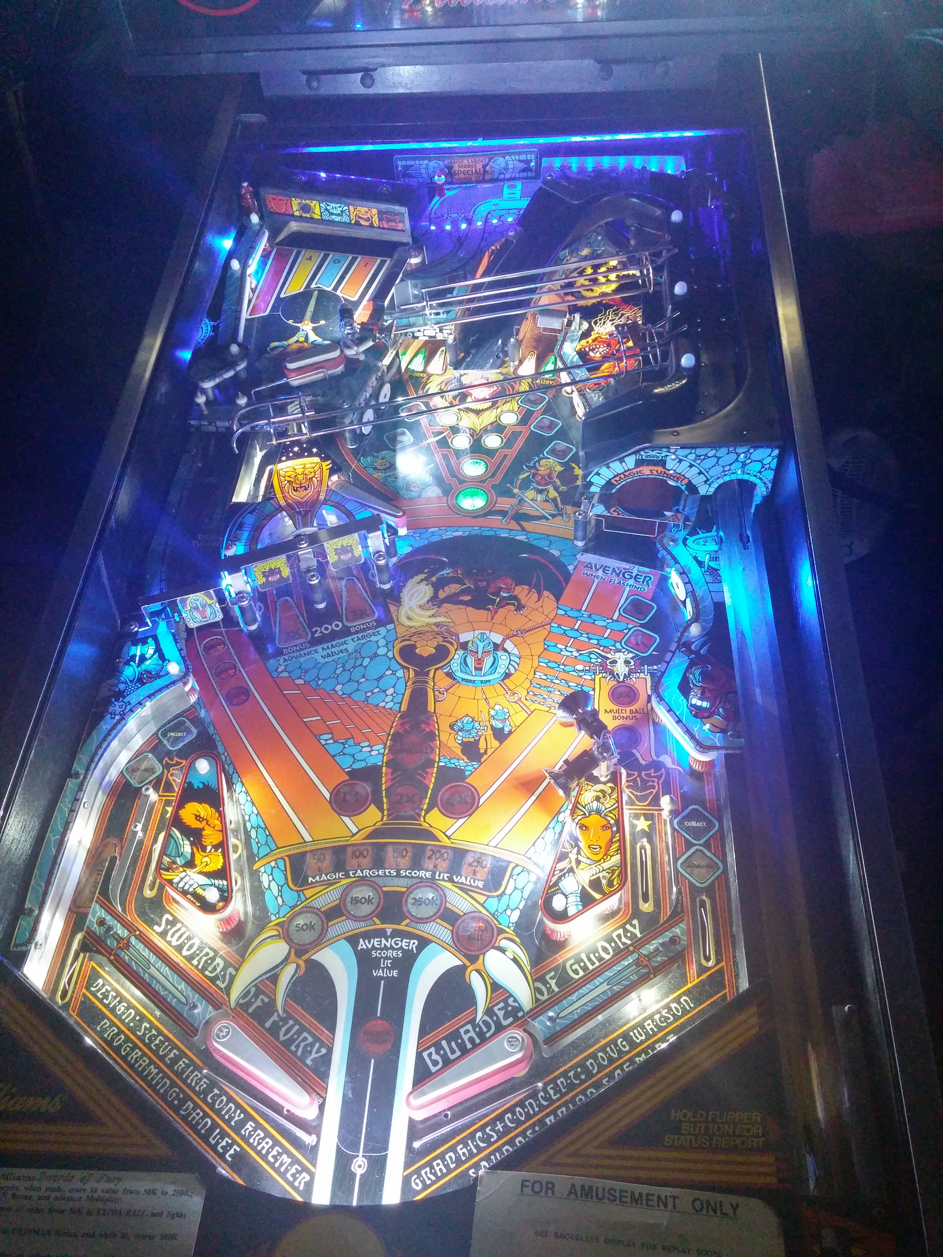 swords of fury pinball for sale